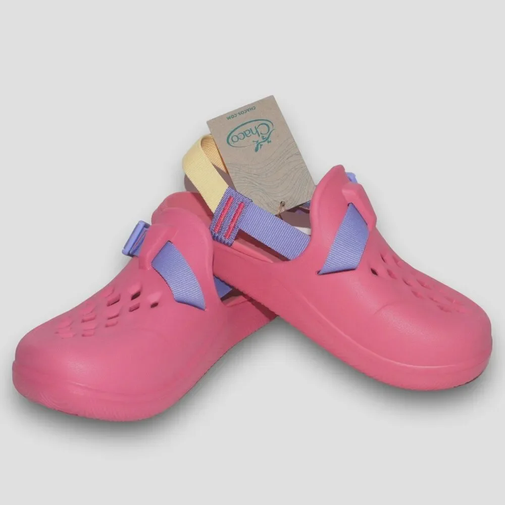 Chaco Chillos Clog Girls Size 6 Big Kids Pink Water Shoes Sandals JCH180362 NWOB
